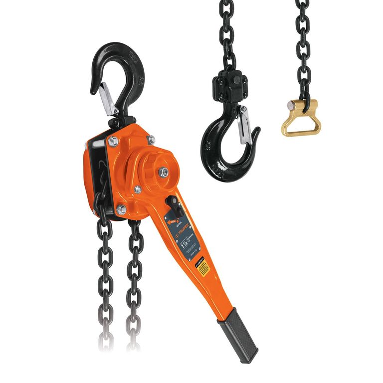 Tecle con ratchet de 1 1/2 toneladas truper