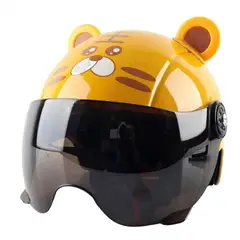 GENERICO - Casco Protección Niños Kawaii Visor HD Oscuro Ajustable