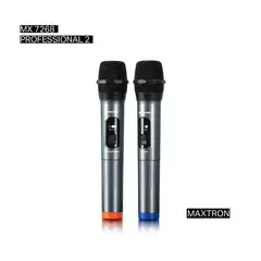 MAXTRON - MICRÓFONO MX 7258 PROFESSIONAL 2 INALÁMBRICO
