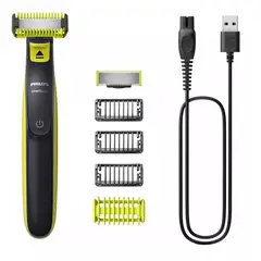 PHILIPS - Afeitadora Oneblade Cuerpo Y Rostro De 5 Peines  con Carga USB