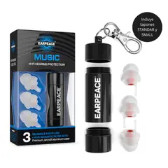 EAR PEACE - Tapones Antiruido con Filtros de reducción de 17dB 20dB y 26dB - EARPEACE MUSIC
