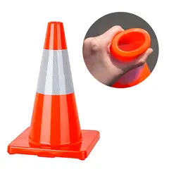 GENERICO - Cono de Seguridad PVC 45cm Reflectivo Flexible