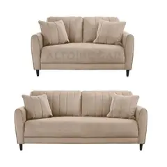 ALTO HOGAR - Juego de Sala 3 2 Venecia Beige