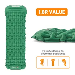 NATUREHIKE - Colchoneta inflable con inflador de pie FC-12