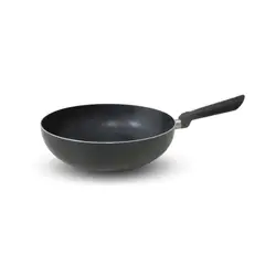 RECORD - Sartén Wok Antiadherente de Fierro Con 26 cm Negro