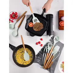 GENERICO - Juego de utensilios de cocina de silicona de 13 piezas