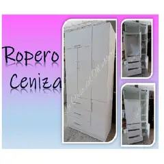 GENERICO - ROPERO CENIZA - LA CASA DEL MUEBLERO - BLANCO