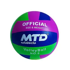 MTD - PELOTA DE VÓLEY GOMA LISA TAMAÑO 5 MÁS AGUJA Y MALLA