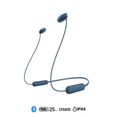 SONY - Audífonos internos inalámbricos WI-C100 Azul