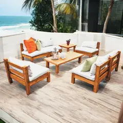 MOVENDA - Juego de terraza Calao 6 personas con mesa
