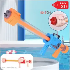 INSPIRA MARKET - Pistola chisguete de agua juguete niños de verano PACK X2