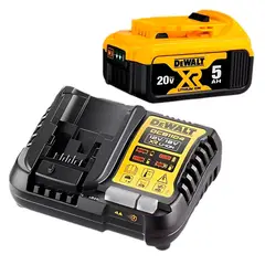 DEWALT - Kit Batería DCB205-B3 20V XR 50Ah Cargador Rápido DCB1104-B2
