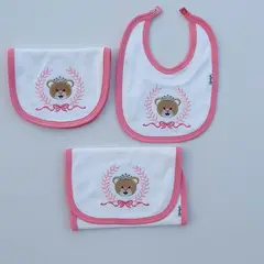 GENERICO - BABYLI PACK BEBE HOMBRERA BABITA Y BABERO OSITA