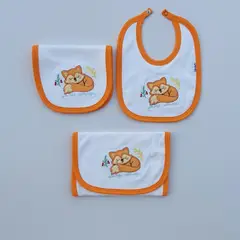GENERICO - BABYLI PACK BEBE HOMBRERA BABITA Y BABERO ZORRITO