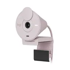 LOGITECH - Cámara Web Logitech Brio 300 Full HD 1080P USB-C Rosado