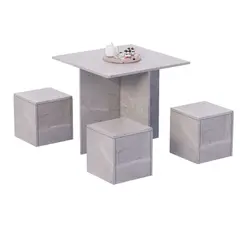 MOVENDA - Juego de Comedor Cartagena 4 personas Ibiza