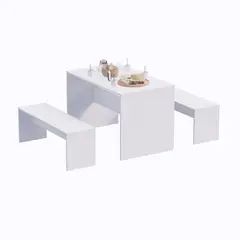 MOVENDA - Juego de Comedor Medellin 4 personas Blanco