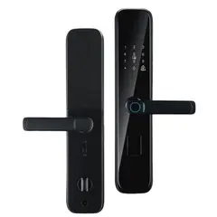 GENERICO - CERRADURA SMART CON HUELLA DIGITAL PARA EXTERIORES GRANDE COLOR NEGRO