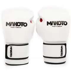 MAKOTO - GUANTES DE BOXEO BASIC BLANCO 12OZ