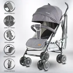 LITTLE - Coche Bastón Deportivo «POLONIA» Gray