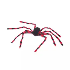 GENERICO - Araña Negra y Roja 150 cm Polyester + Sticker / Frank & Mortis