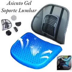 OEM - Asiento cojin gel ortopedico y Soporte Lumbar