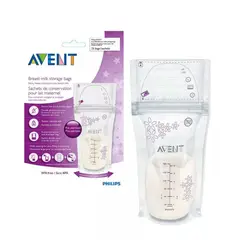 AVENT - Bolsa Para Leche Materna De 180 Ml - Pack 25 Uni