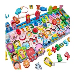 IMPORTADO MC - TABLERO MONTESSORI PARA NIÑOS 7 EN 1 DIDACTICO EDUCATIVO