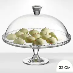 PASABAHC - Porta torta de vidrio con tapa 32 cm