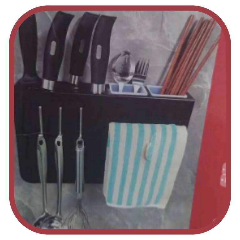 SOPORTE PARA UTENSILIOS DE COCINA - COLGADOR DE CUCHARONES Y CUCHILLOS
