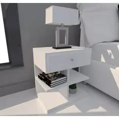 NACION MUEBLES - Velador minimalista Blanca