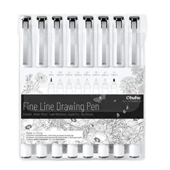 OHUHU - Estilógrafos Fineliner Marcador para dibujo Set x8