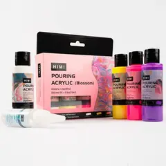GENERICO - Miya Pintura Acrílica Pouring BLOSSOM - Set 4 colores