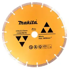 MAKITA - Disco Diamantado Segmentado 9″ x 78″ D-44292 Corte Concreto
