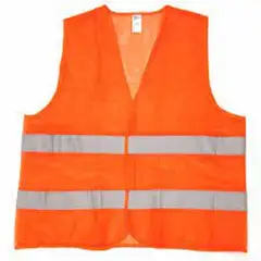 GENERICO - Chalecos de Seguridad Reflectivos Doble Franja Talla Standard Naranja de Malla
