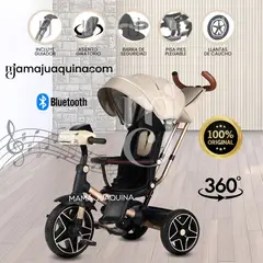 VOYAGE - Triciclo Giratorio 5 en 1 «NOVA NEW» USB Bluetooth Beige