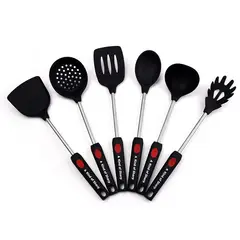 BLWOENS - Set Utensilios Cocina Silicona Antiadherente Multifuncional-6 piezas