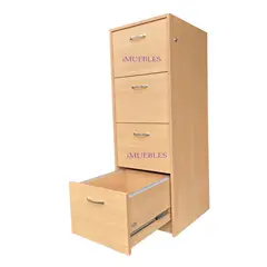 TEMEL - Archivador Oficina, Cajonera 04 Para Folder Colgante Llave.