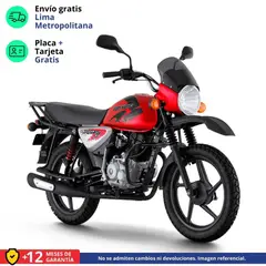 BAJAJ - MOTO DE TRABAJO BOXER 150X UG - ROJO.
