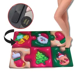 ELMEJORPRECIO - Alfombra De Baño Tapete Absorbente Diseño 3D Modelo Rompecabezas