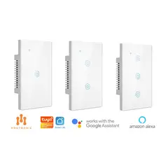 MADTRONIX - Interruptor Inteligente de Luz sin Neutro Google y Alexa Pack x 3