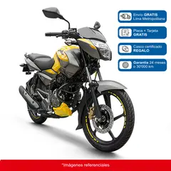 BAJAJ - MOTOCICLETA PULSAR LS 125 - AMARILLO/GRIS