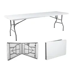 GENERICO - Mesa Plegable Maleta Grande 180cm x 76cm Camping Terraza B