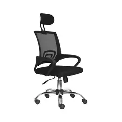 BONNO - Silla De Escritorio Atlantis Negro Con Cabecero Bonno
