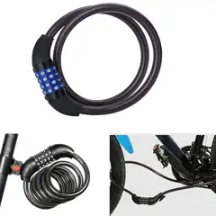 OEM - Cadena 80cm Acero Antirrobo Para Moto Bicicleta Con Clave De Seguridad