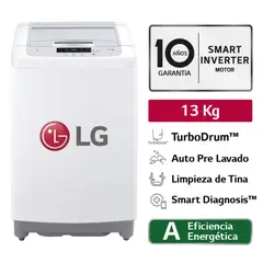 LG - Lavadora Automatica WT13WPBK 13K Blanca.