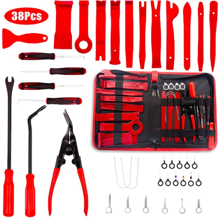 ESTUCHE DE HERRAMIENTAS DE DESMONTAJE PANEL VEHICULAR 38PCS