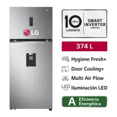 LG - REFRIGERADORA 374LT DOORCOOLING GT37SGP PLATEADA