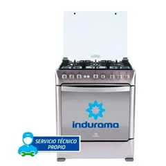 INDURAMA - Cocina Gas GALICIA ZAFIRO 30" Croma 6 Hornillas