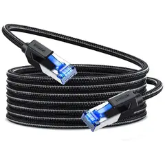 UGREEN - Rj45 Cat8 Cable Red Ethernet 2m Nylon Trenzado Tv Gamer Pc